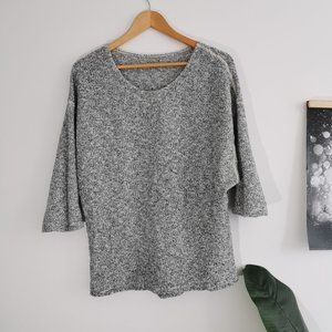 American Apparel Grey 3/4 Sleeve Sweater